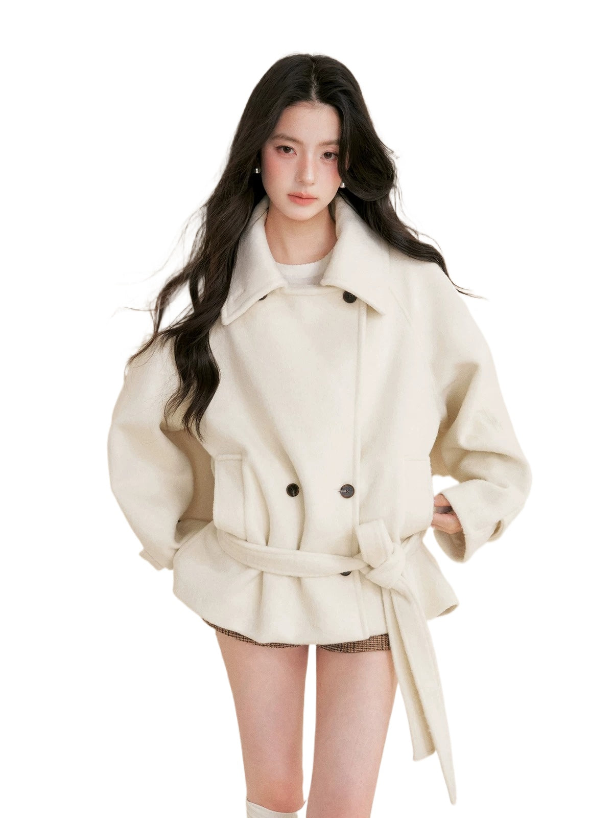 Belted Drop-Shoulder Coat