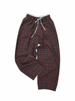 Contrast Embroidered Wide-Leg Pants