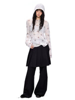 Polka Dot Mohair Hoodies