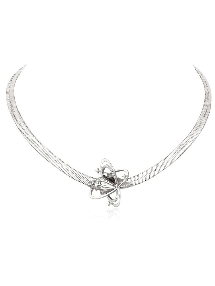 Seashell Star Snake Chain Choker