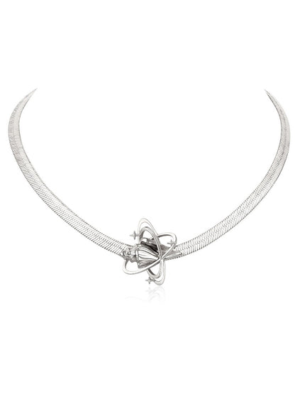 Seashell Star Snake Chain Choker