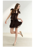Tie-Waist Ruffle Skirt Set