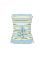 Sea Salt Stripe Bandeau Top