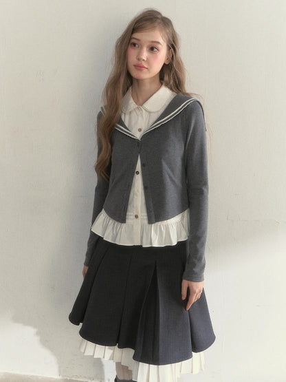 Sailor Two-Piece Knit Tee