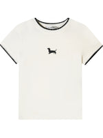 Dog Embroidered T-Shirt