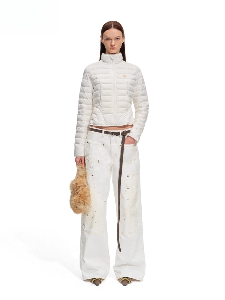 Polar Washed Twill Wide-Leg Jeans