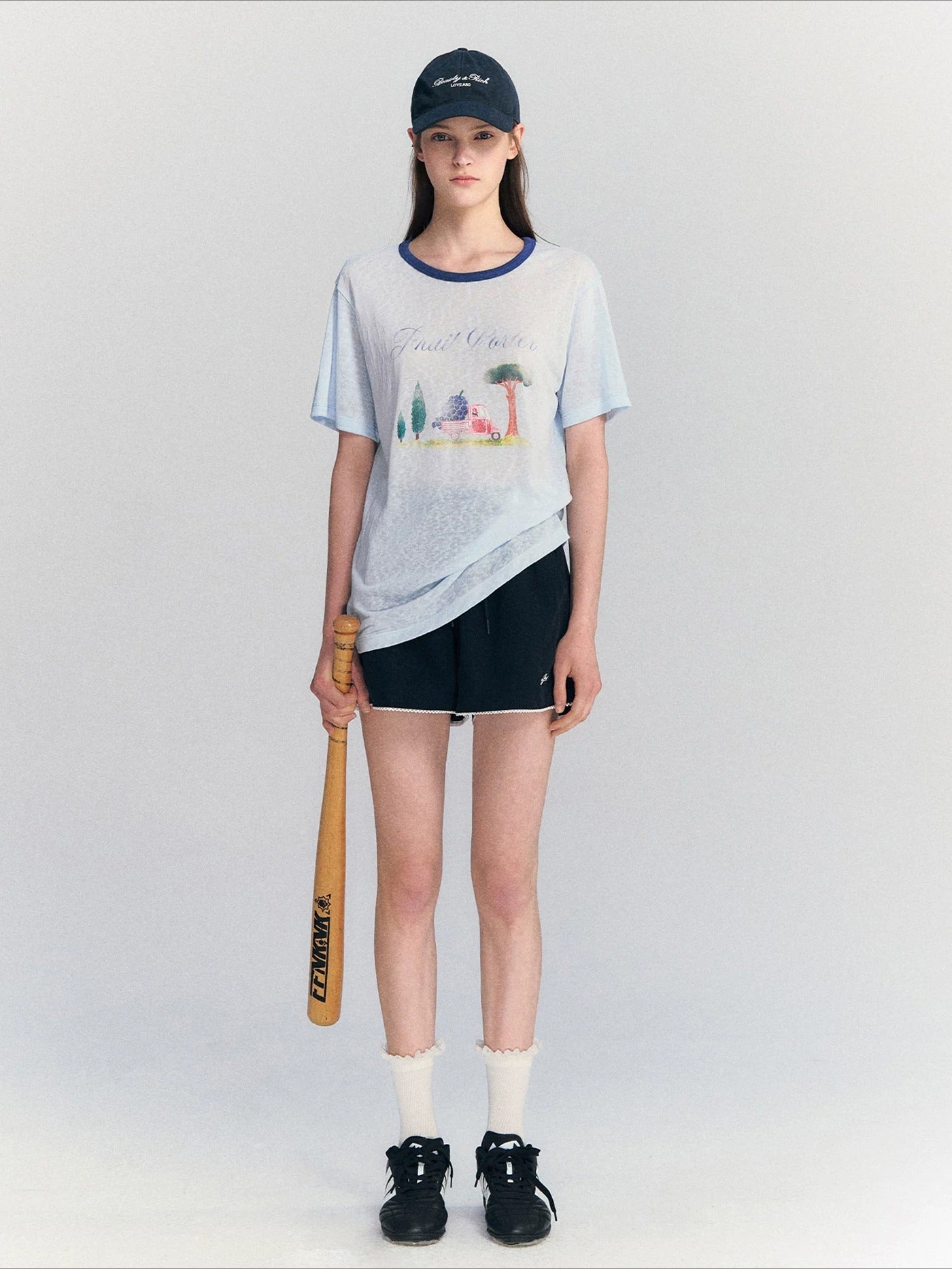 Contrast Print Tee