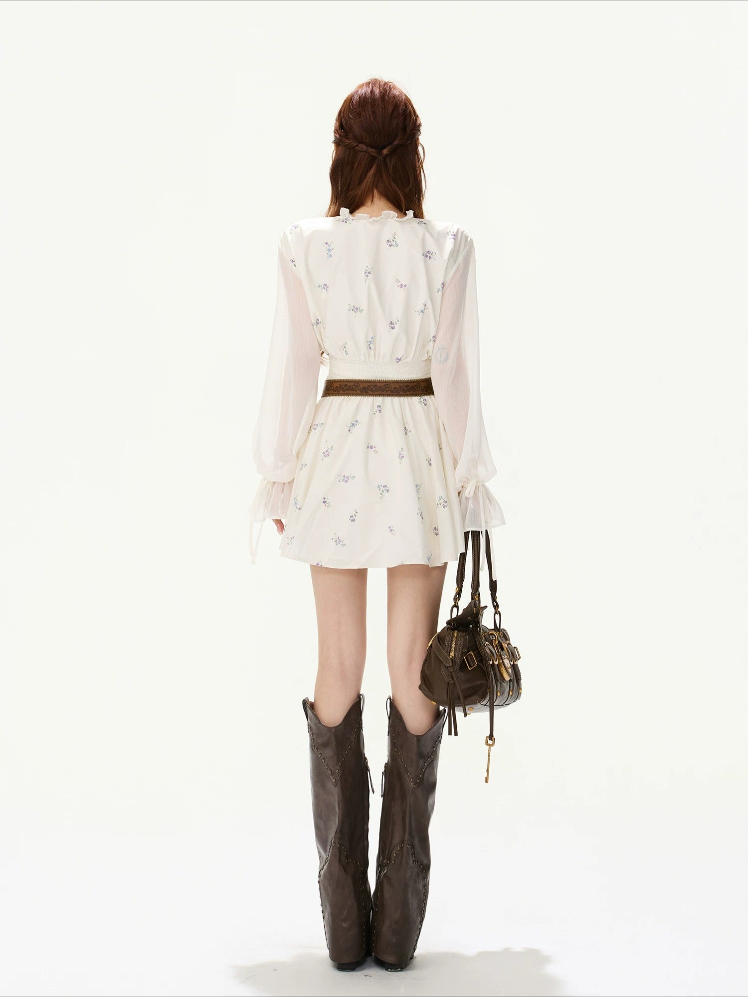 Floral Ruffle Mini Dress