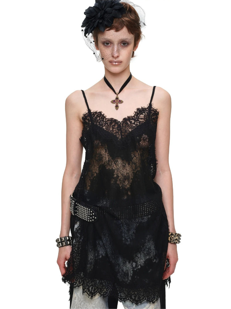 Lace V-neck Slip Dress