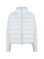 Cable Knit Panel Down Jacket