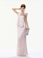 Satin Halter Top & Skirt Set