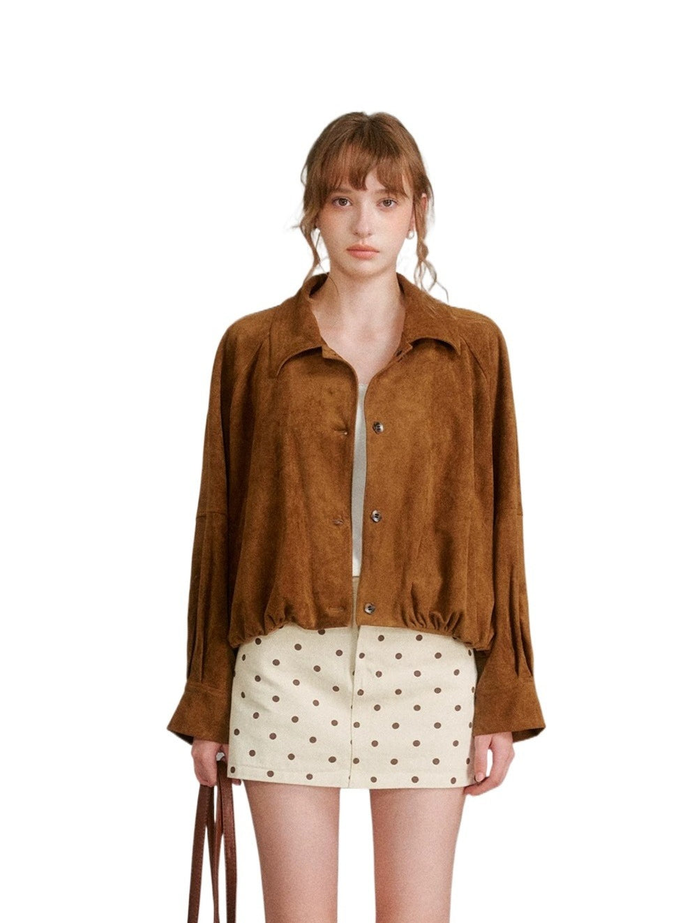 Suede Button Jacket