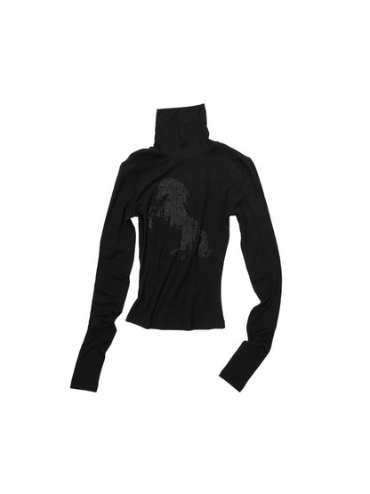 Crystal-Embellished Turtleneck