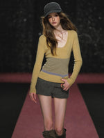 Vintage Cape Knit & Shorts Set