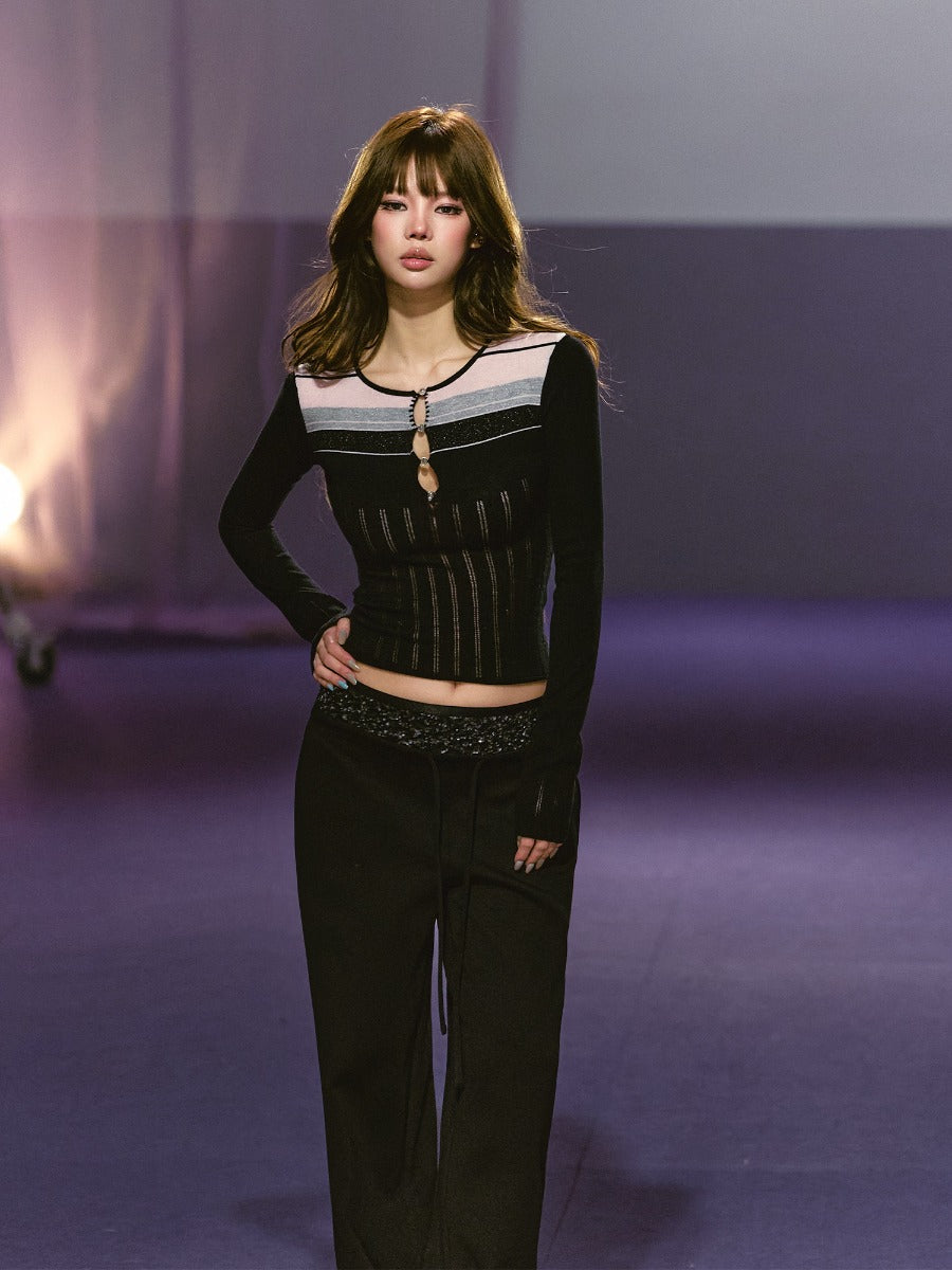 Cutout Knit Top