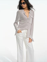 Textured Sheer Knit Shirt