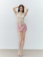Shimmer Heart Satin Skirt