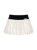 Lace Patchwork Mini Skirt