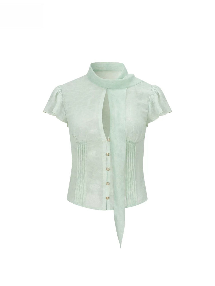 Blurred Romance Chiffon Set