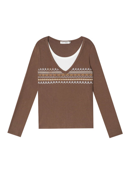 Fair Isle Two-Piece Tee