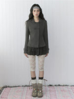 Layered Ruffle High-Waisted Mini Skirt
