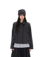 Korean Wool Blend Short Coat