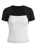 Contrast Layered T-Shirt