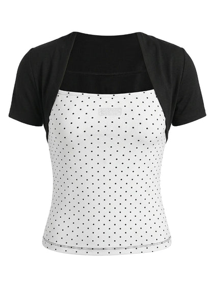Contrast Layered T-Shirt