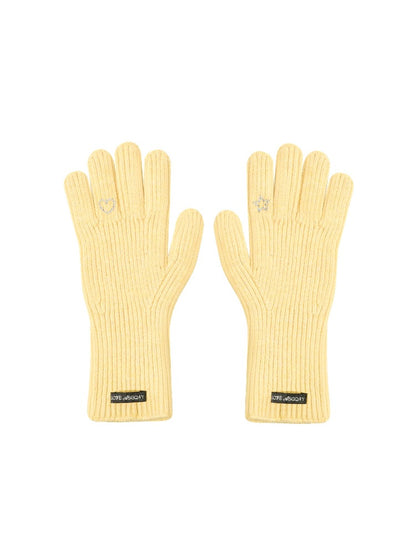 Knit Gloves Solid