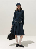 Peter Pan Pleated Skirt Set
