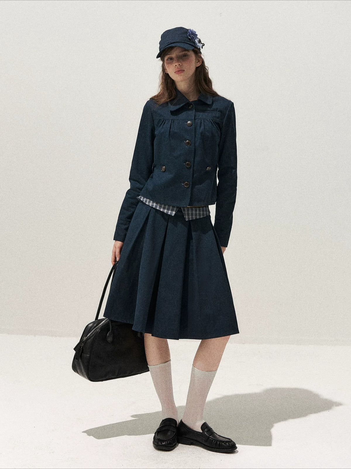 Peter Pan Pleated Skirt Set