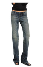 Low Rise Flare Jeans