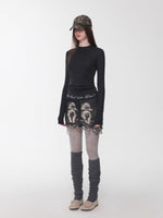 Over-the-Knee Wool Blend Ribbed Warm Leg Socks