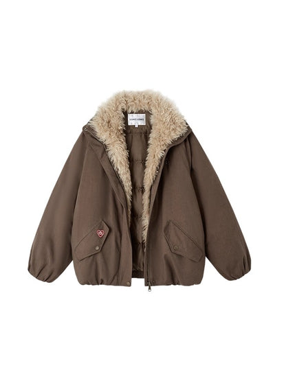 Detachable Fur Down Parka