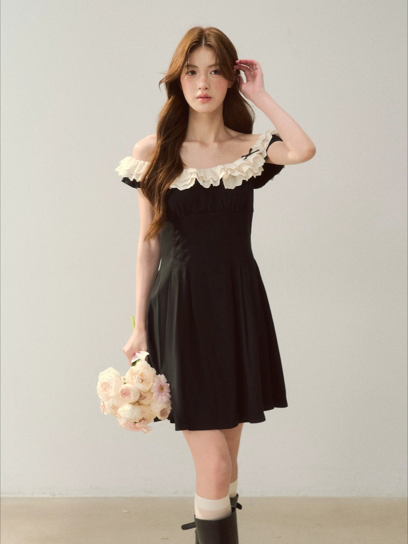 Lace Off Shoulder Dress