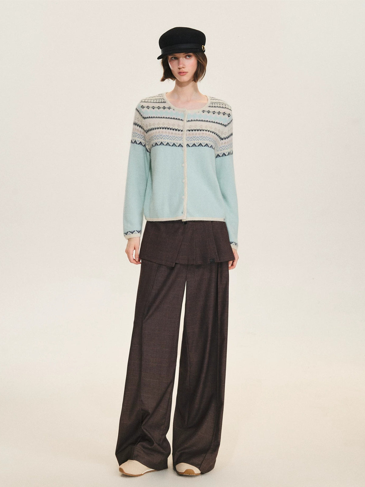 Pastel Fair Isle Knit Cardigan