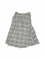 Plaid Hooded Shirt & Skirt & Pants Set