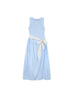 Polka Tie Midi Dress