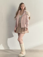 “Oxford Autumn” Wool-Collar Padded Jacket