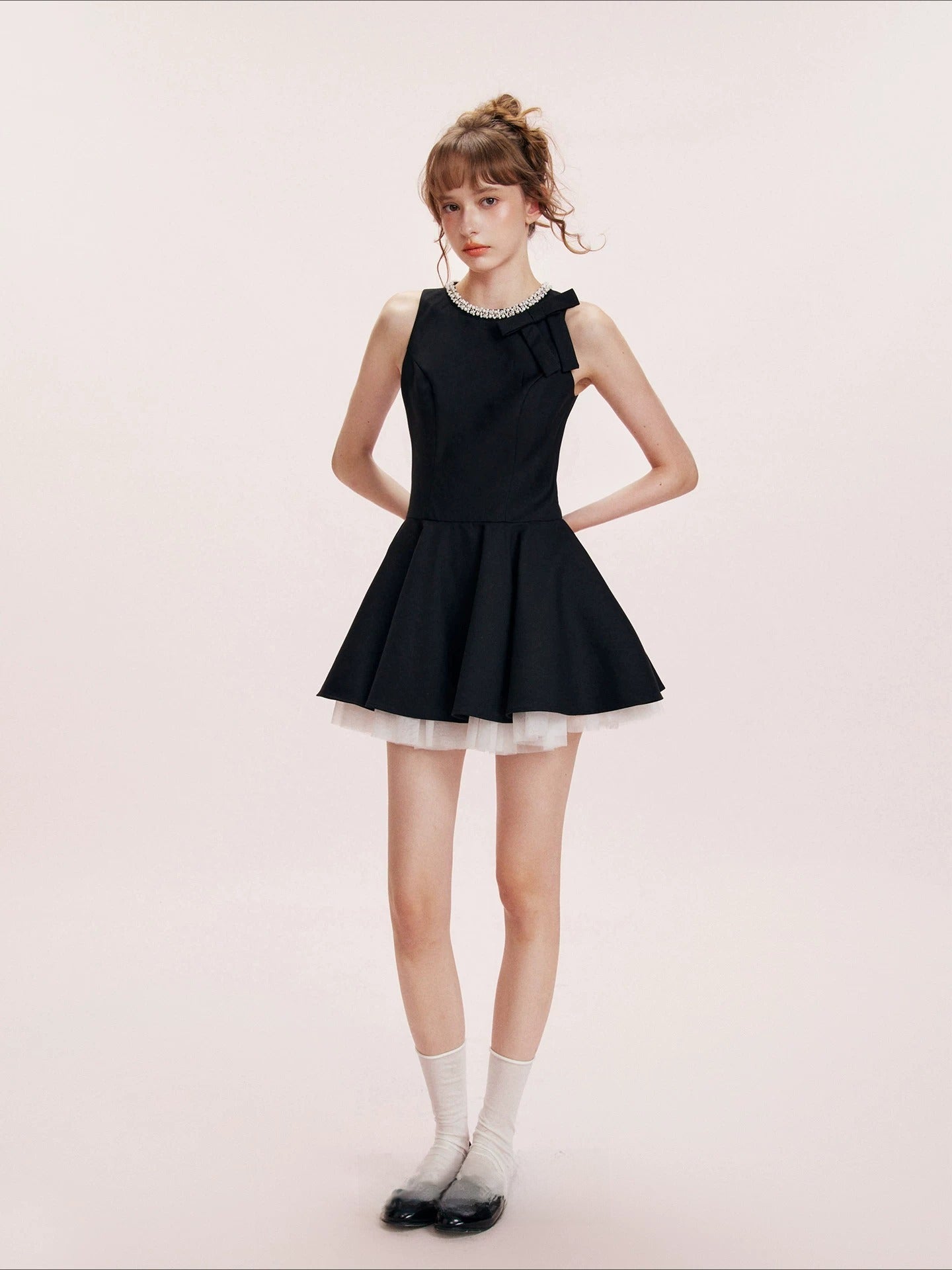 Rhinestone Bow Dress