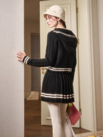 Memo Wool Cloud Knit Cardigan & Pleated Skirt Set