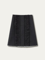 Miu-Style Lace Trimmed Camisole & Skirt Set