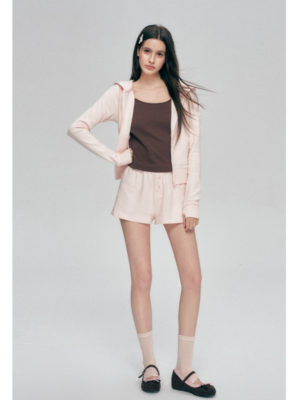 Contrast Hooded Sweatshirt
