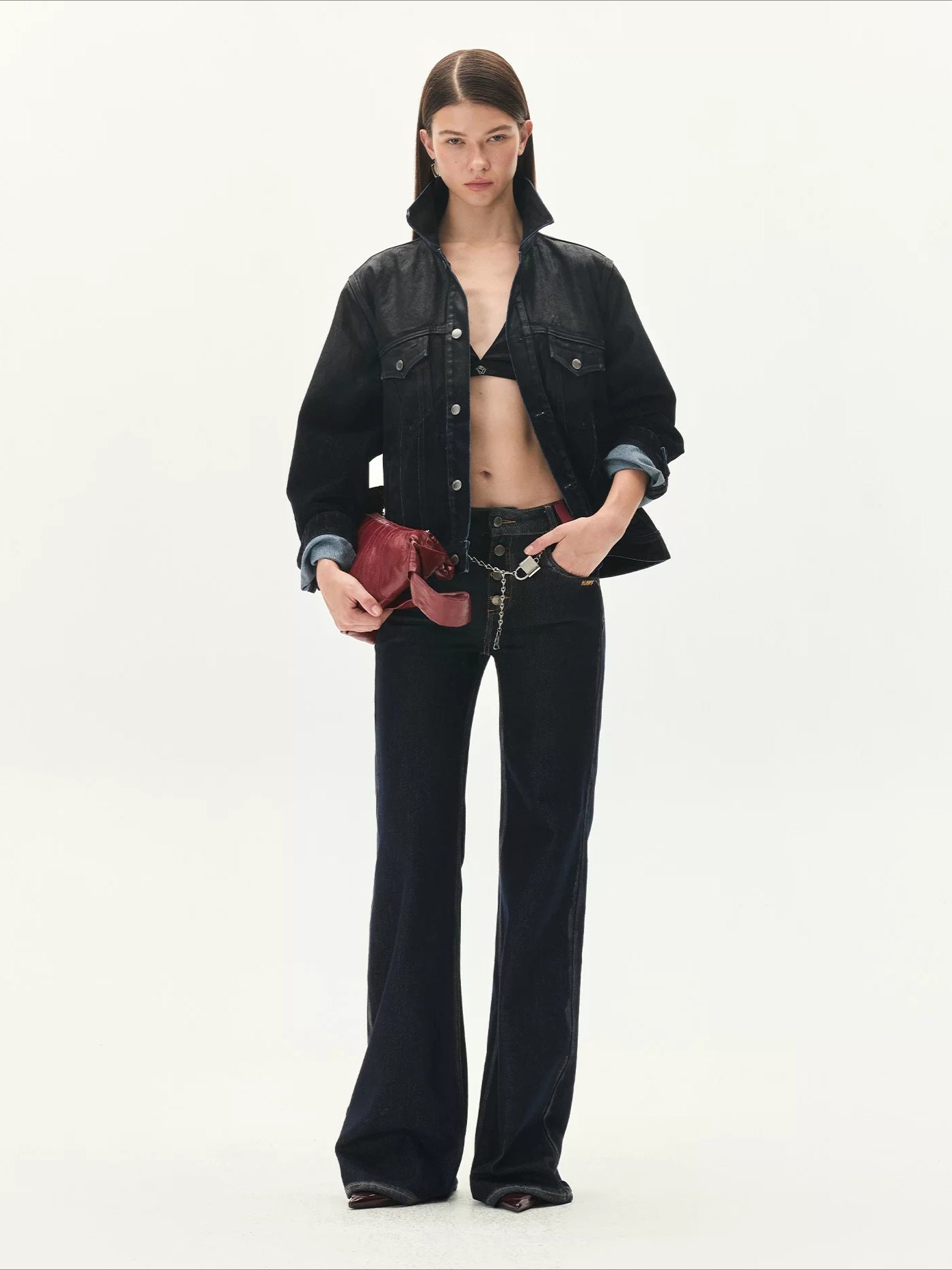 Roscoe Flocked Denim Jacket