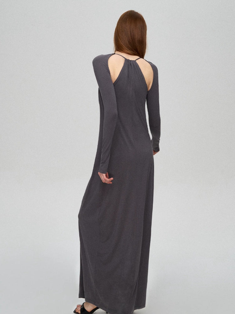 Lyocell Beaded Sculpted Dress