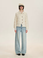 Handcrafted Wool Crochet Collar Cardigan