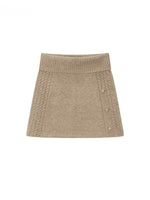 Cable Knit Cardigan & Skirt Set