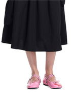 Detachable Strap Studded Ballet Flats