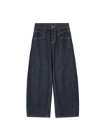 Vintage Washed Seam Denim Pants