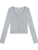 Lace V-Neck Knit Cardigan Set